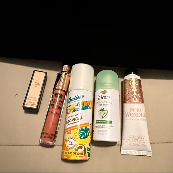 Jimmy Choo Black and Glittery Silver Parfums Tote with mini gucci lipstick - Picture 2 of 5